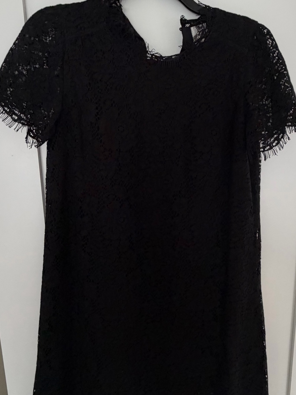 dRA Los Angeles Black Lace Short-Sleeve Mini Dress - Classic Evening Style